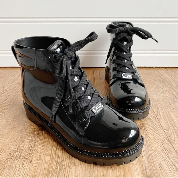 Circus by Sam Edelman Shoes Sam Edelman Circus Black Kascade Rubber Rain Boots Poshmark